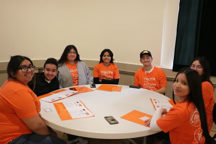 Students meeting with legislators